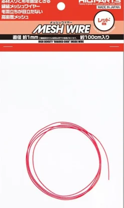 Mesh Wire Red (100cm) - 1mm