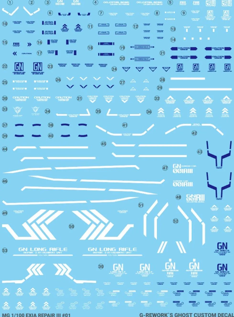 MG Exia Repair3 Decals