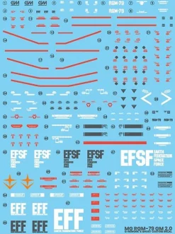 MG GM 2.0 Decals