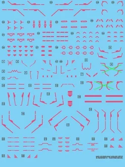 MG Gundam Vidar Decals