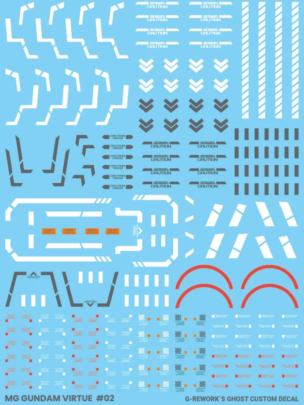 MG Gundam Virtue Decals