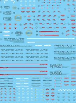 MG Gundam X Decals