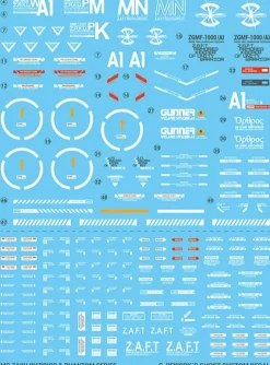 MG Gunner Zaku Warrior (Lunamaria Hawke) Decals