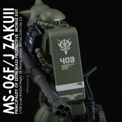 MG MS-06F/J Zaku II Decals