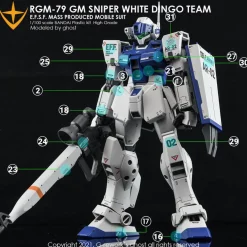 MG RGM-79SP GM Sniper II [White Dingo] Decals