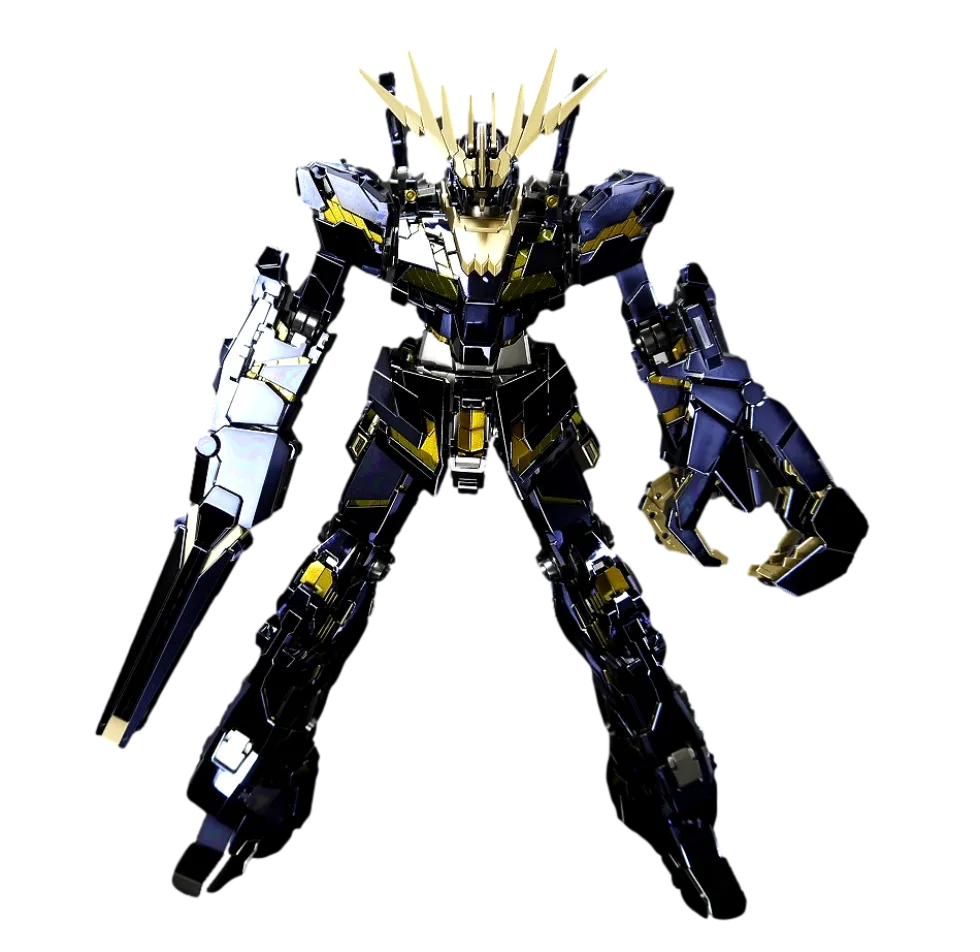 MG RX-0 Unicorn Gundam 02 Banshee Titanium Finish