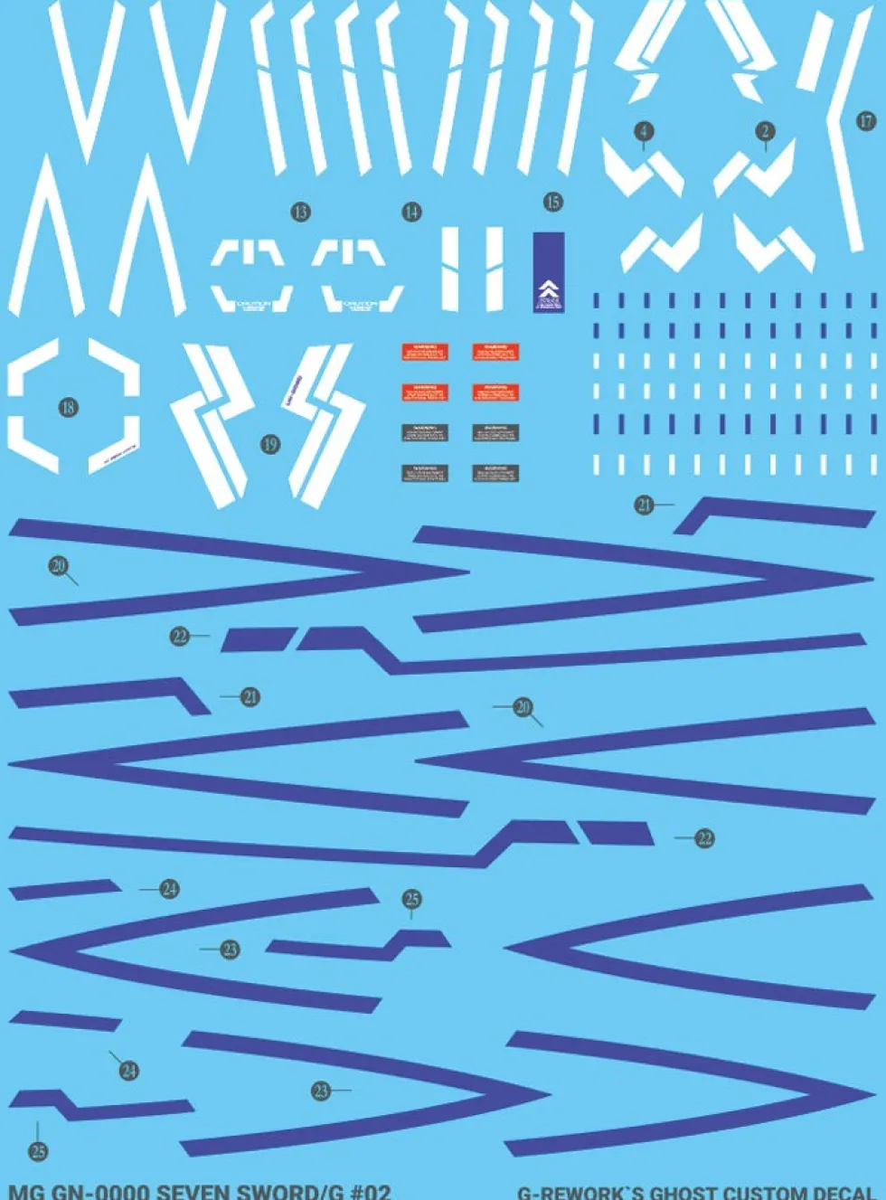 MG 00 Seven Swords Decals