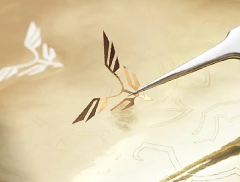 MG Sinanju Metal Film Sticker (Gold)