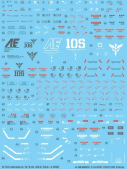 MG Sinanju Stein Decals