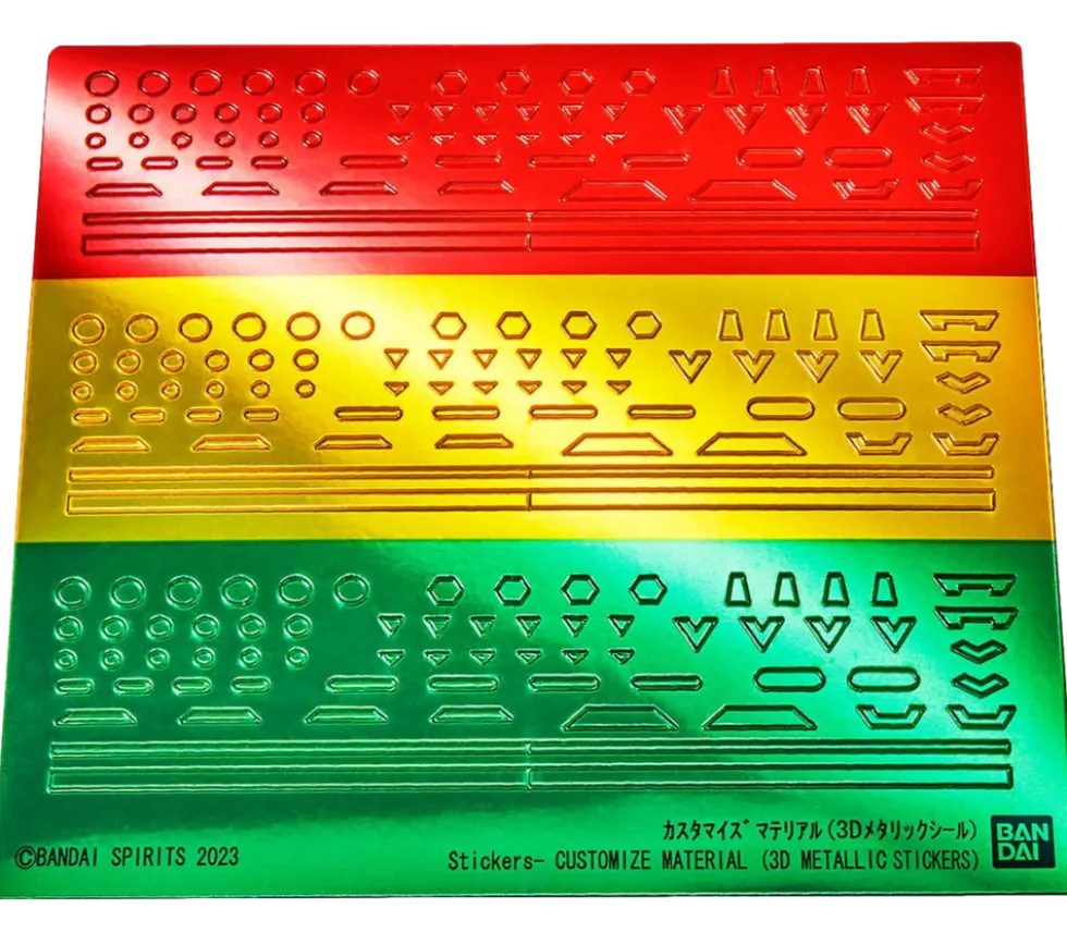 30MM Customize Material (3D Metallic Stickers)