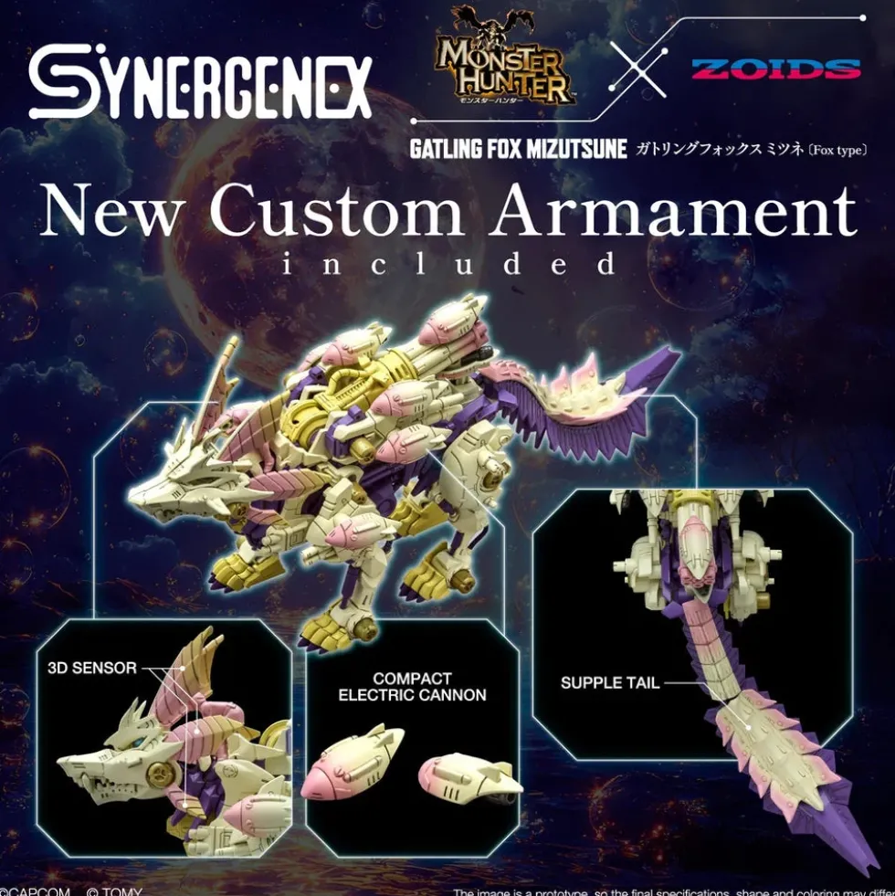 Monster Hunter X Zoids Gatling Fox Mizutsune