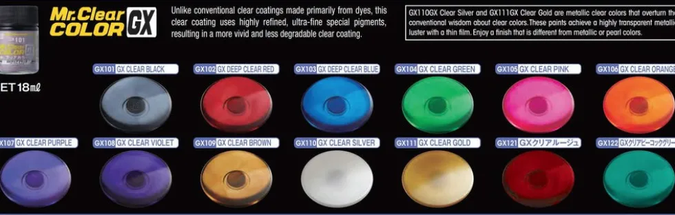 Mr. Clear Color GX GX122 Clear Peacock Green 18ml