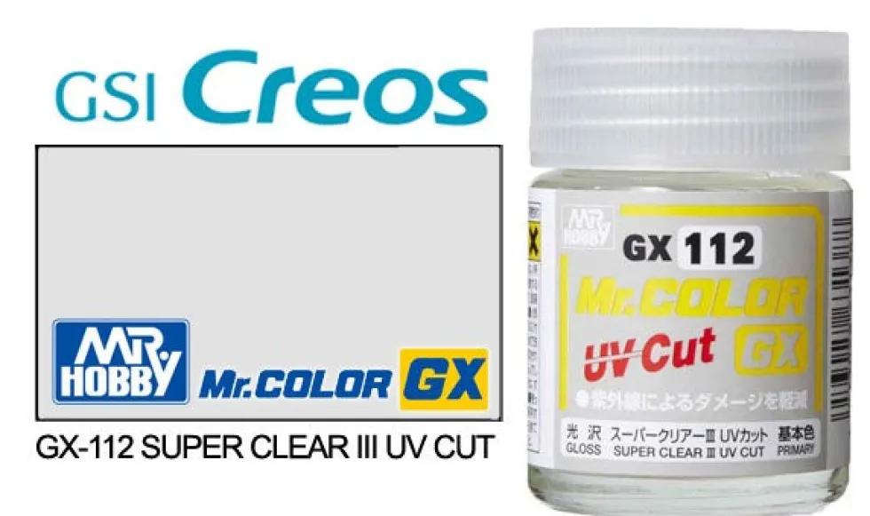 Mr. Clear Color GX GX112 Super Clear III UV Cut Gloss 18ml