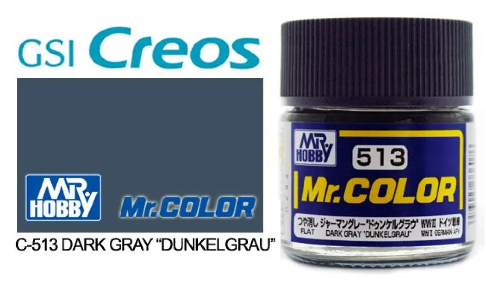Mr. Color C513 Dark Gray Dunkel Grau 10ml