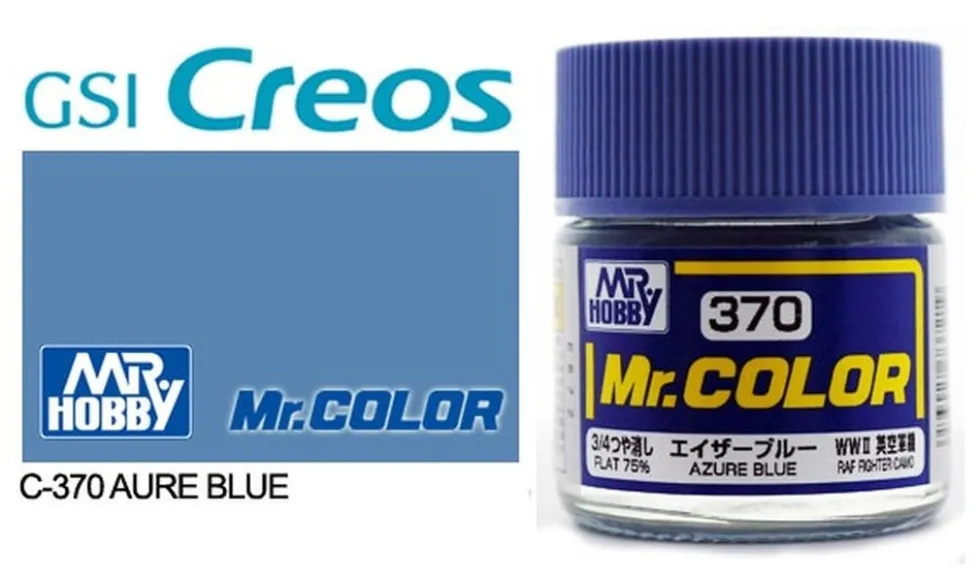 Mr. Color C370 75% Flat Azure Blue 10ml