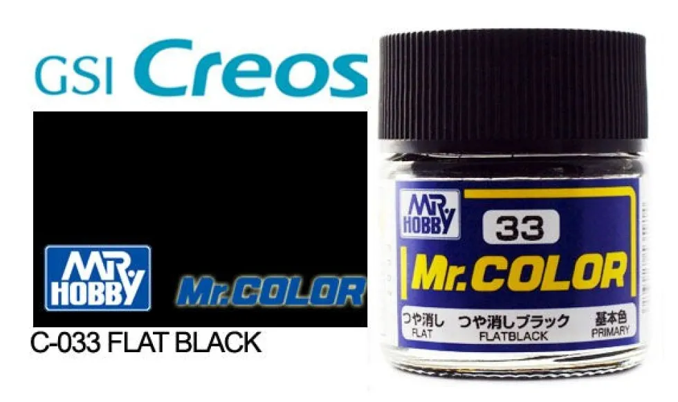 Mr. Color C33 Flat Black 10ml