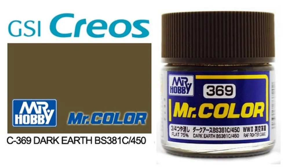 Mr. Color C369 75% Flat Dark Earth (BS381C/450) 10ml
