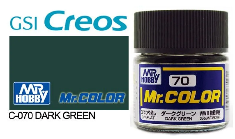 Mr. Color C70 3/4 Flat Dark Green 10ml