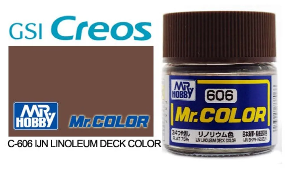 Mr. Color C606 75% Flat IJN Linoleum Deck Color 10ml