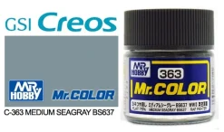 Mr. Color C363 75% Flat Medium Sea Gray (BS637) 10ml