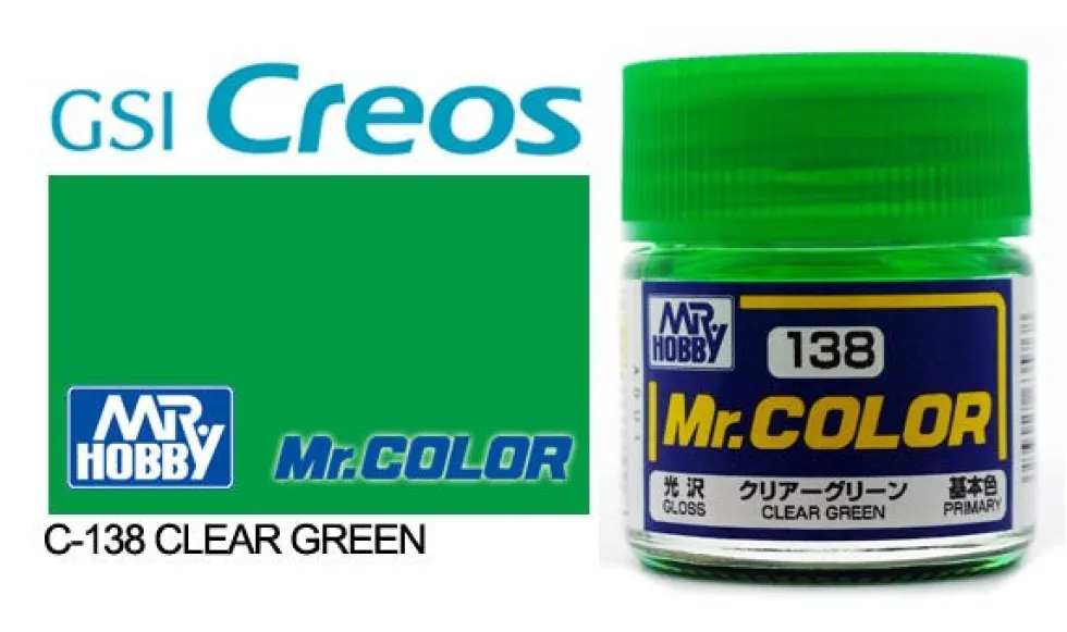 Mr. Color C138 Gloss Clear Green 10ml