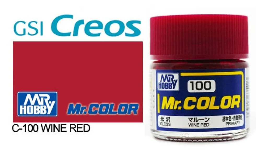 Mr. Color C100 Gloss Wine Red 10ml