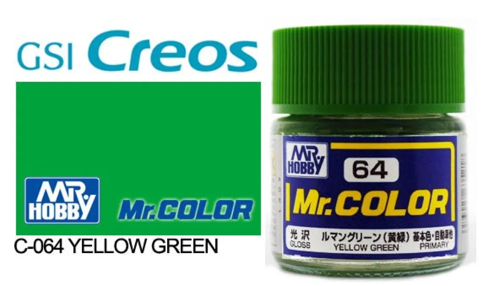 Mr. Color C64 Gloss Yellow Green 10ml