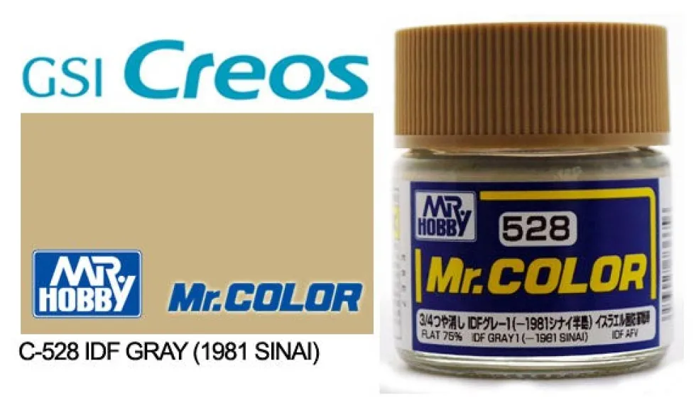 Mr. Color C528 IDF Gray 1 1981 Sinai 10ml