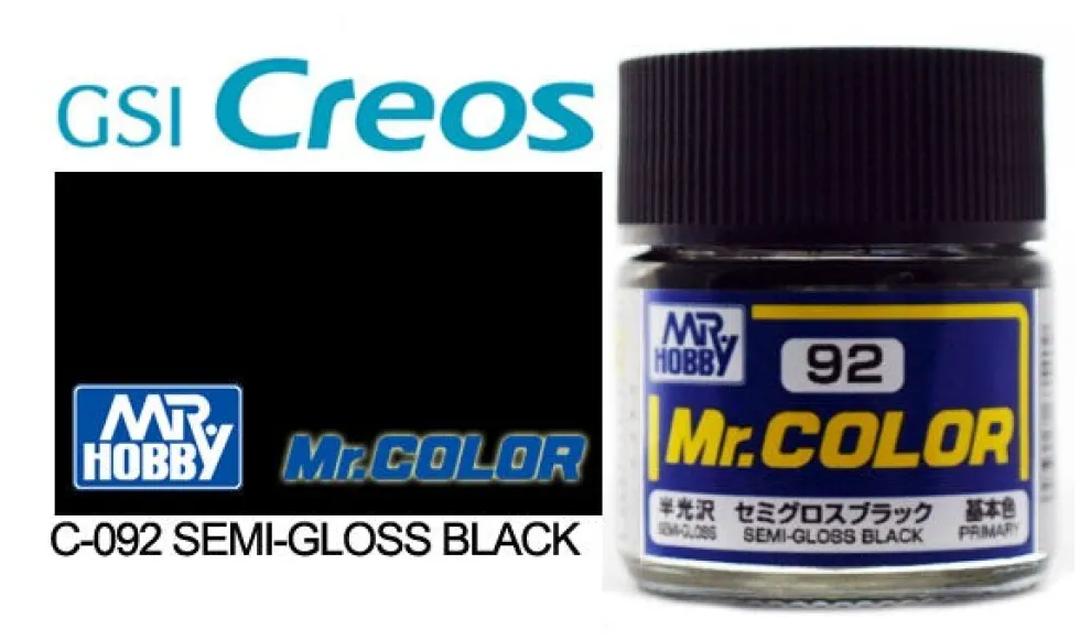 Mr. Color C92 Semi-Gloss Black 10ml