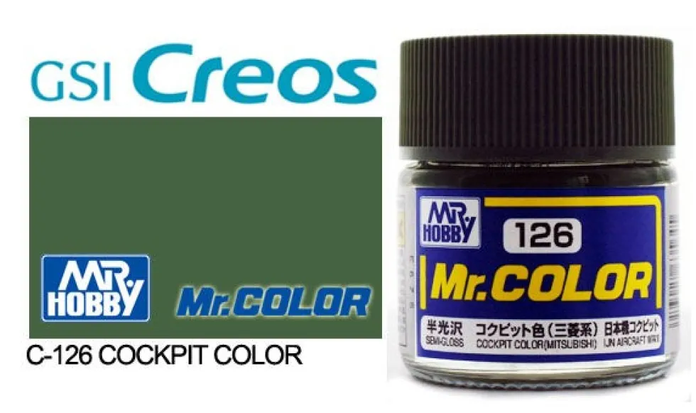 Mr. Color C126 Semi-Gloss Cockpit Color (Mitsubishi) 10ml