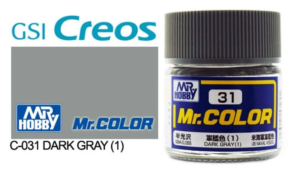 Mr. Color C31 Semi-Gloss Dark Gray(1) 10ml