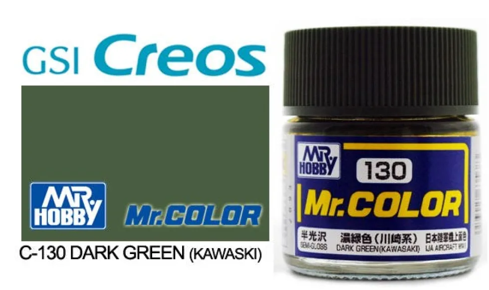 Mr. Color C130 Semi-Gloss Dark Green (Kawasaki) 10ml