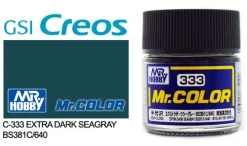 Mr. Color C333 Semi-Gloss Extra Dark Seagray BS381C/640 10ml