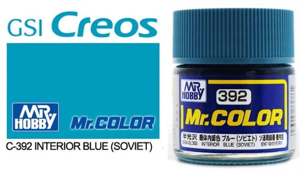 Mr. Color C392 Semi-Gloss Interior Blue (Soviet) 10ml