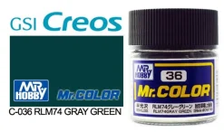 Mr. Color C36 Semi-Gloss RLM74 Gray Green 10ml