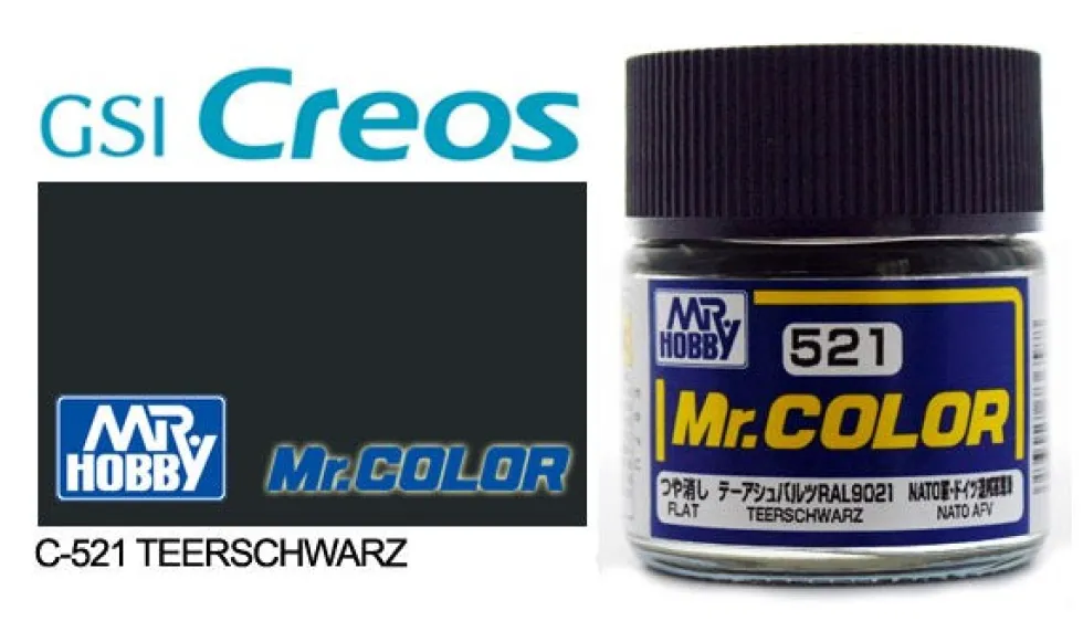 Mr. Color C521 Teerschwarz 10ml