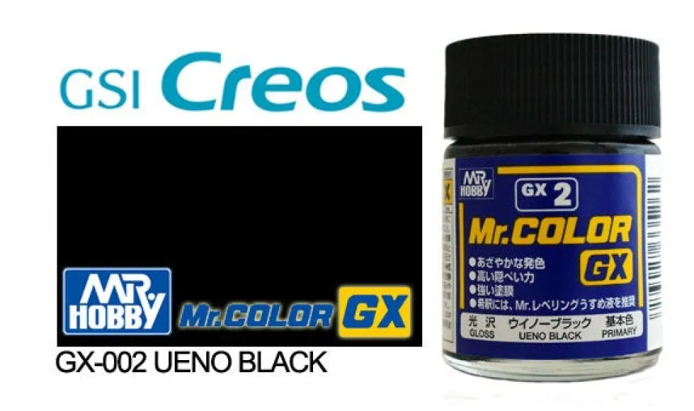 Mr. Color GX GX2 Gloss Black 18ml