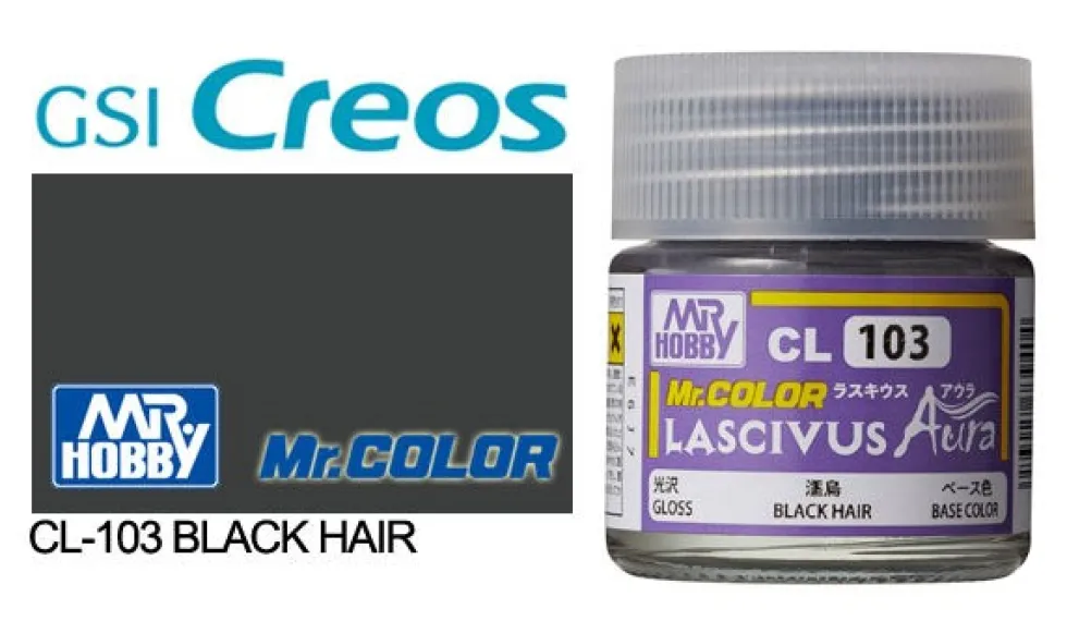 Mr. Color Lascivus CL103 Gloss Black Hair 10ml