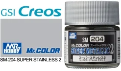 Mr. Color Super Metallic SM204 Super Stainless 2 10ml