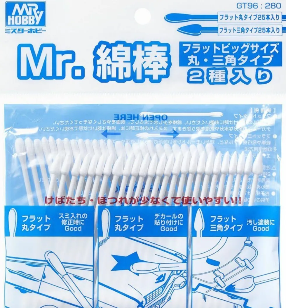 Mr. Cotton Swab Flat Round/Triangle Type GT96