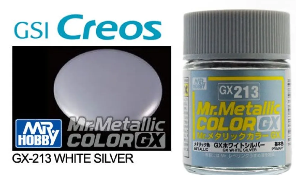 Mr. Metallic Color GX GX213 White Silver 18ml