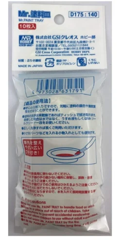 Mr. Paint Tray (10 Pieces) GSI Creos D175