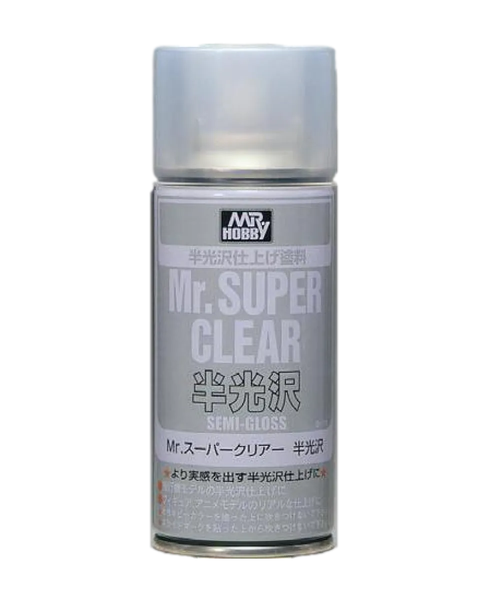 Mr. Super Clear Spray Semi-Gloss