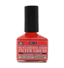 Mr. Weathering Filter Liquid Glaze Red