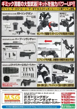 MSG Weapon Unit 20 Gatling Gun