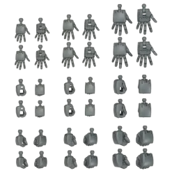 Option Parts Set Gunpla 04 - Build Hands Round