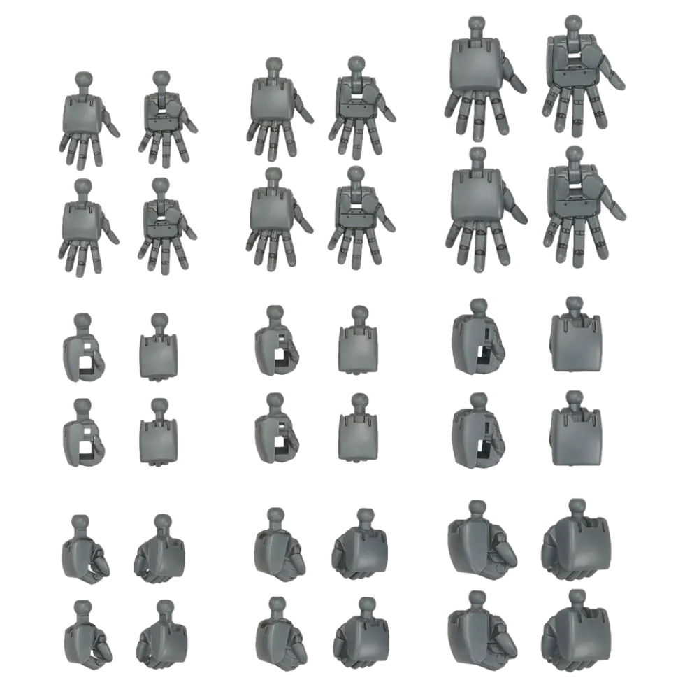 Option Parts Set Gunpla 04 - Build Hands Round