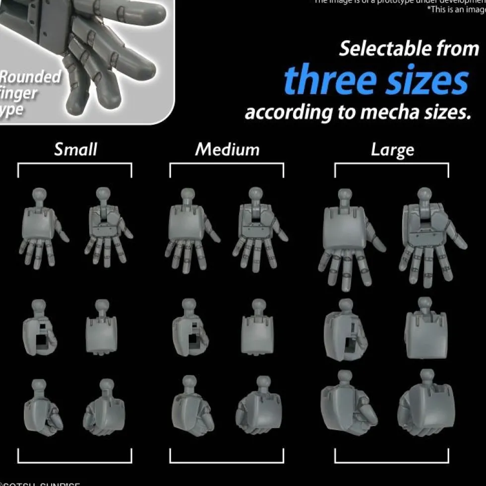 Option Parts Set Gunpla 04 - Build Hands Round