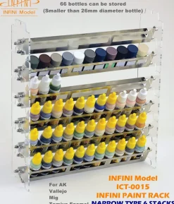 Paint Rack (Narrow) - 4 Stacks