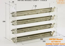 Paint Rack (Narrow) - 4 Stacks